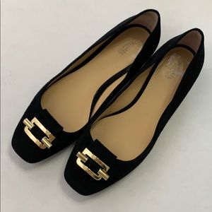 Michael Kors flats slip one w/goldtone hardware